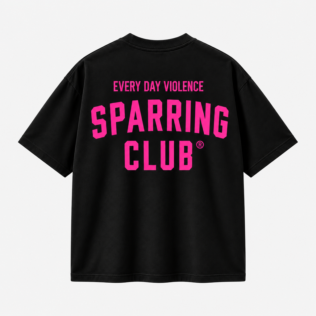 Camiseta EDV Sparring Club Black Pink