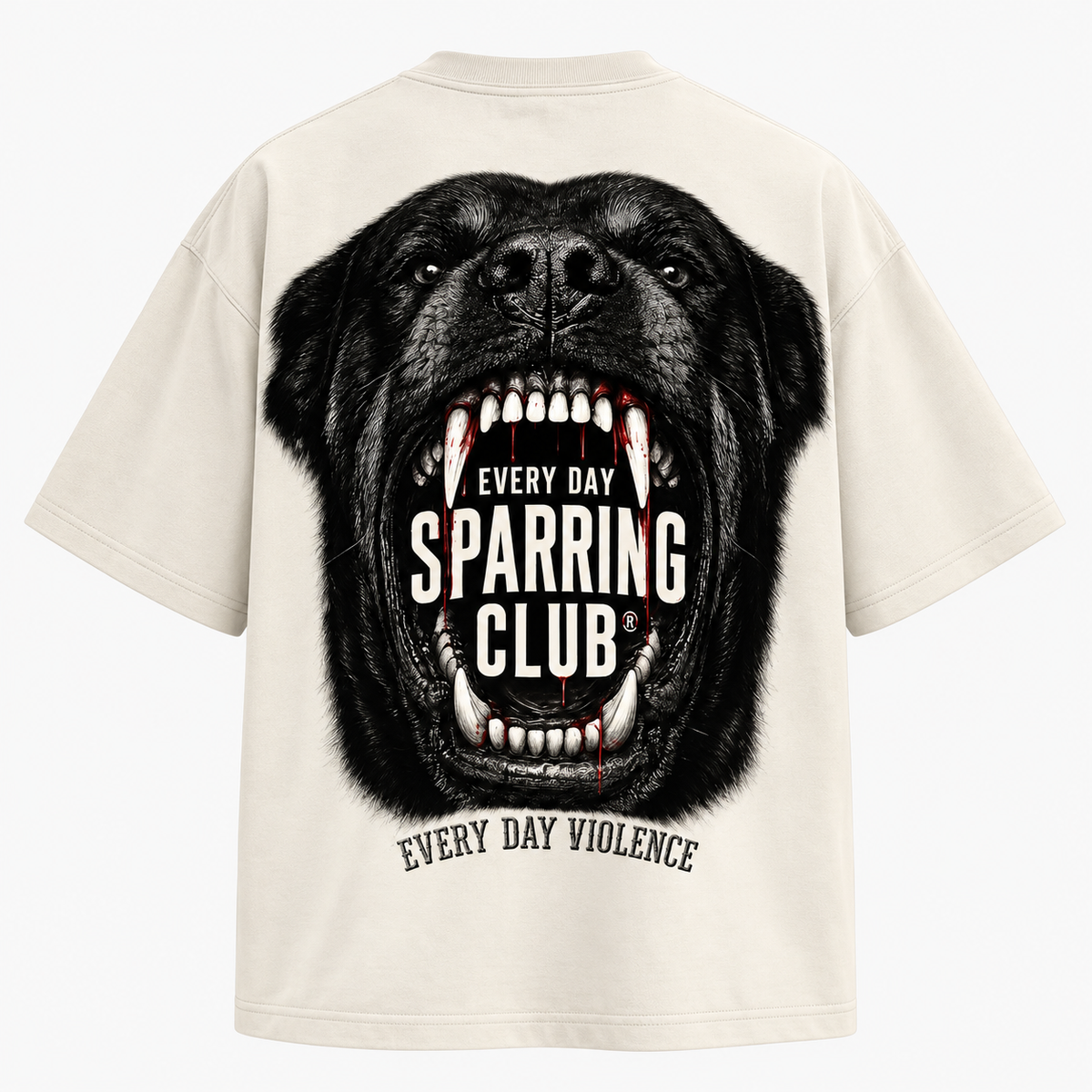 Camiseta EDV Rottweiler Sparring Club Off-White