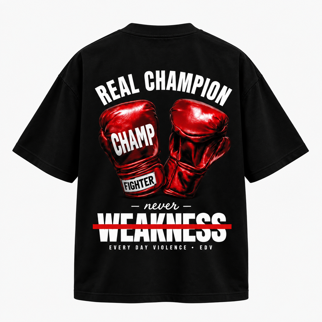 Camiseta EDV Real Champion Preta