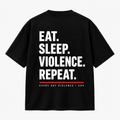 Camiseta EDV Eat. Sleep. Violence. Repeat. Preta