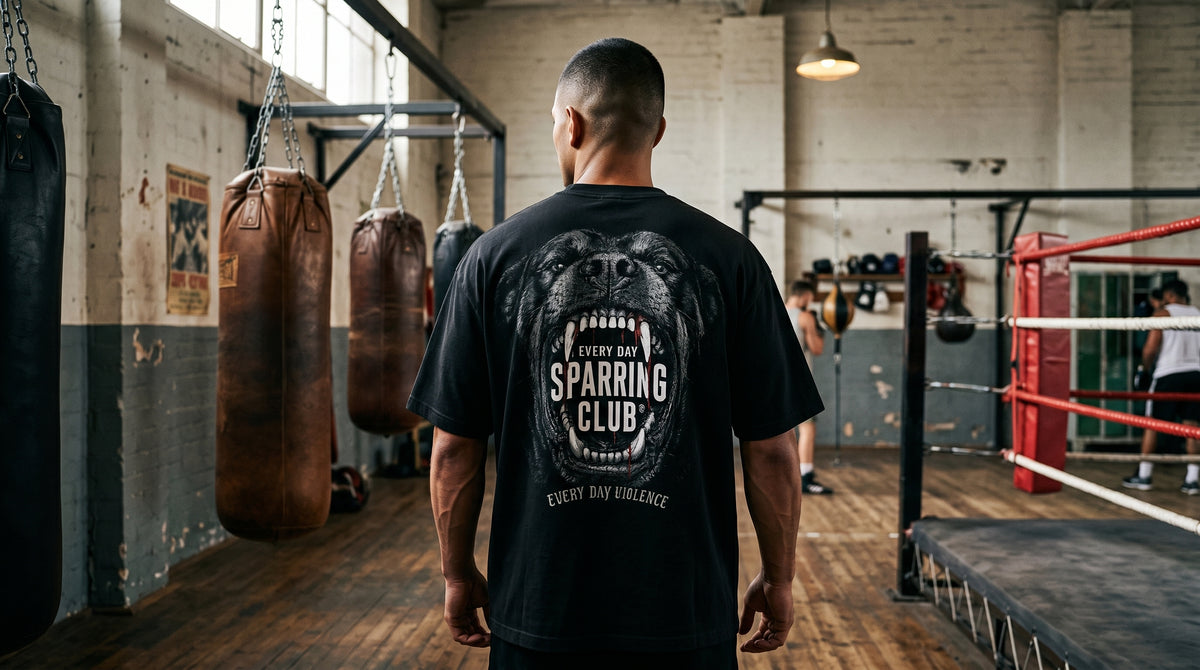 Camiseta EDV Rottweiler Sparring Club Preta