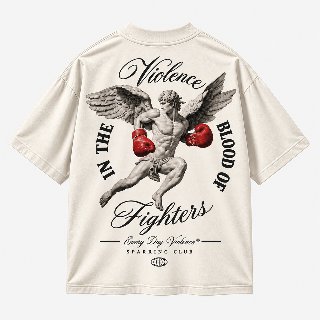 Oversized Blood of Fighters Off White