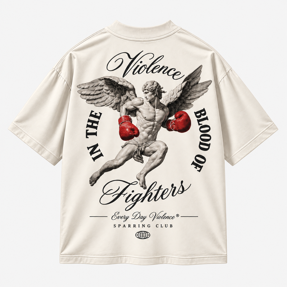 Oversized Blood of Fighters Off White