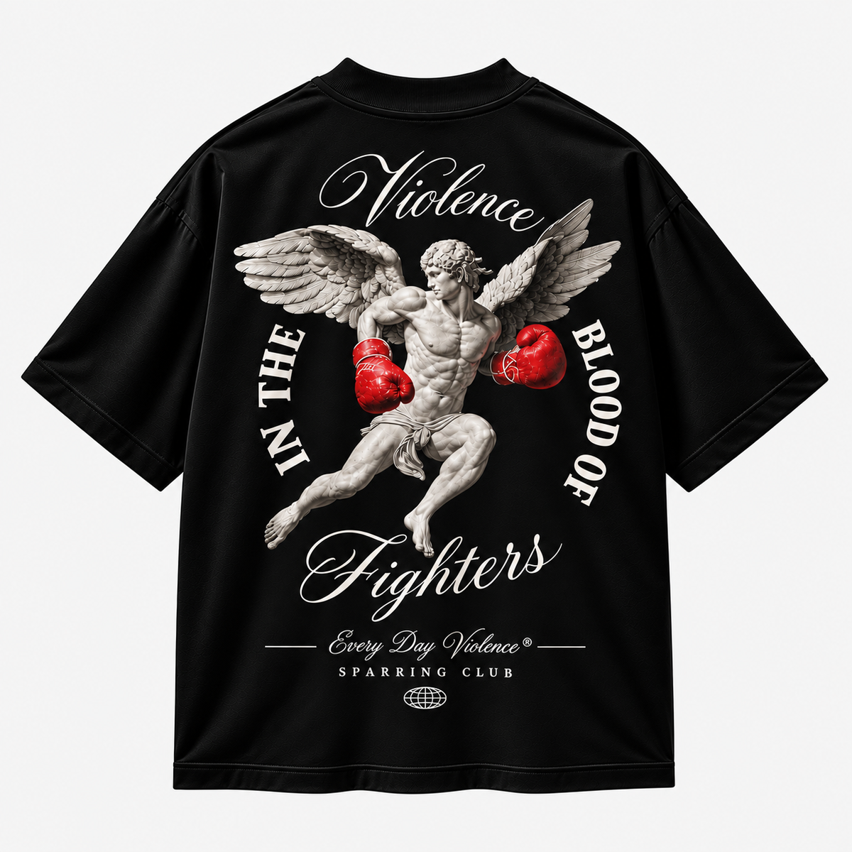 Oversized Blood of Fighters Black