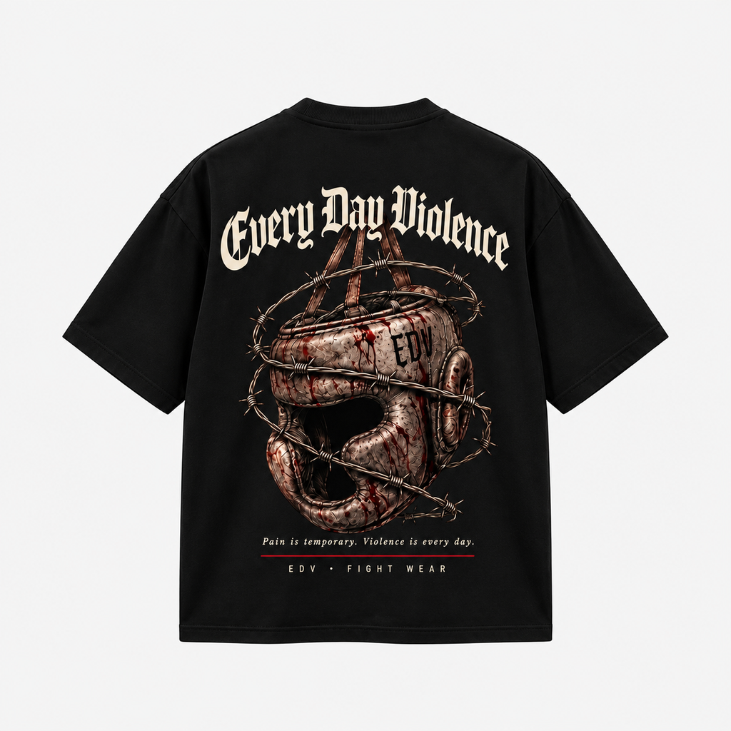 Camiseta EDV Capacete Gótico Preta