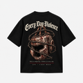 Camiseta EDV Capacete Gótico Preta