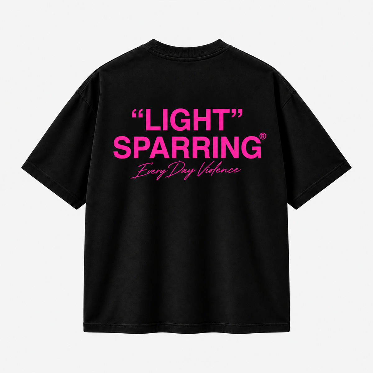 Oversized Light Sparring Black/Pink