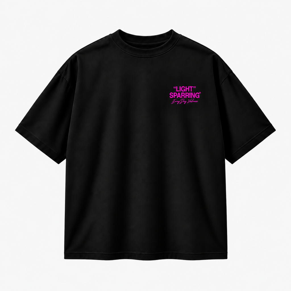 Oversized Light Sparring Black/Pink