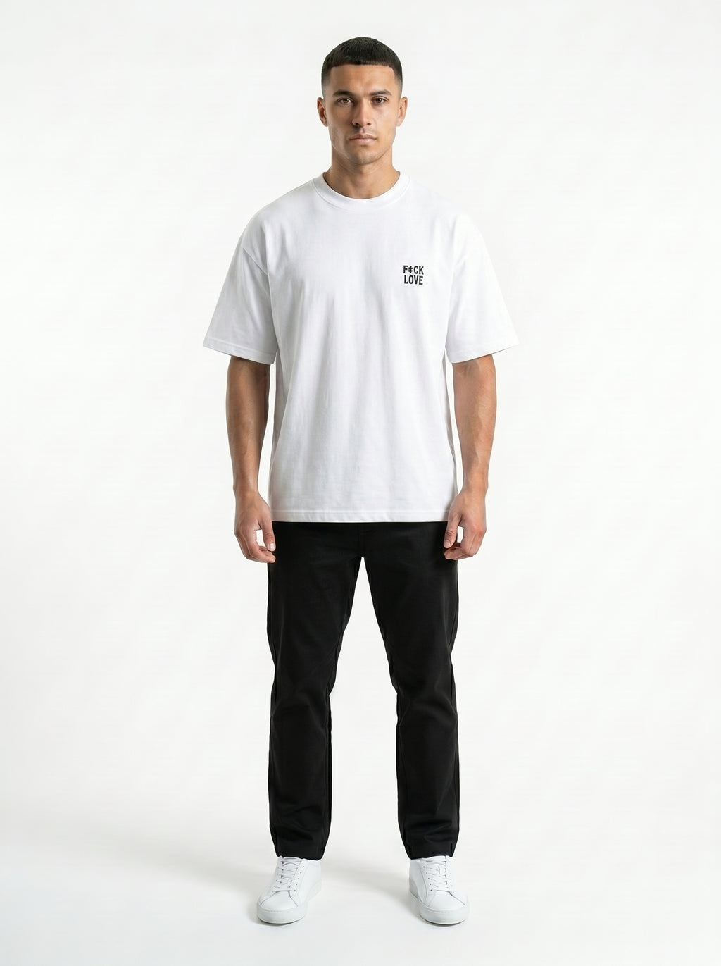 Camiseta EDV F*ck Love Get Sparring Branca
