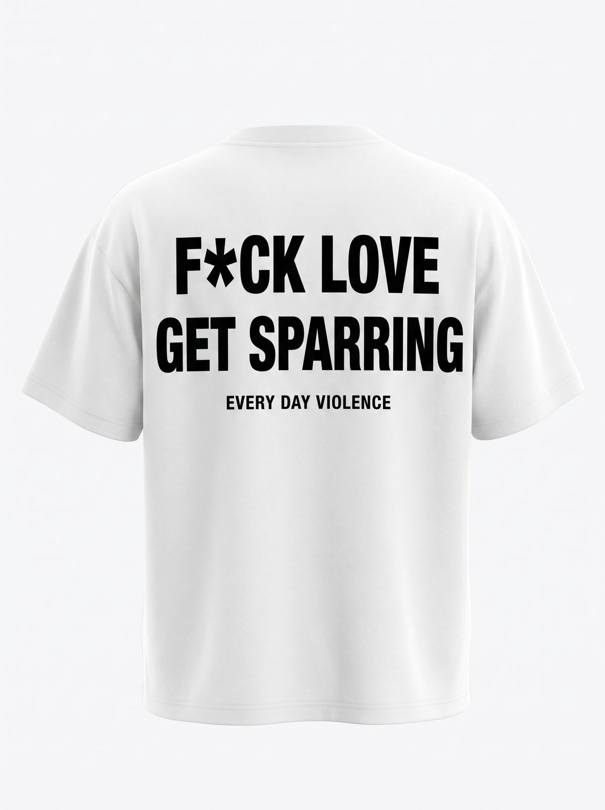 Camiseta EDV F*ck Love Get Sparring Branca