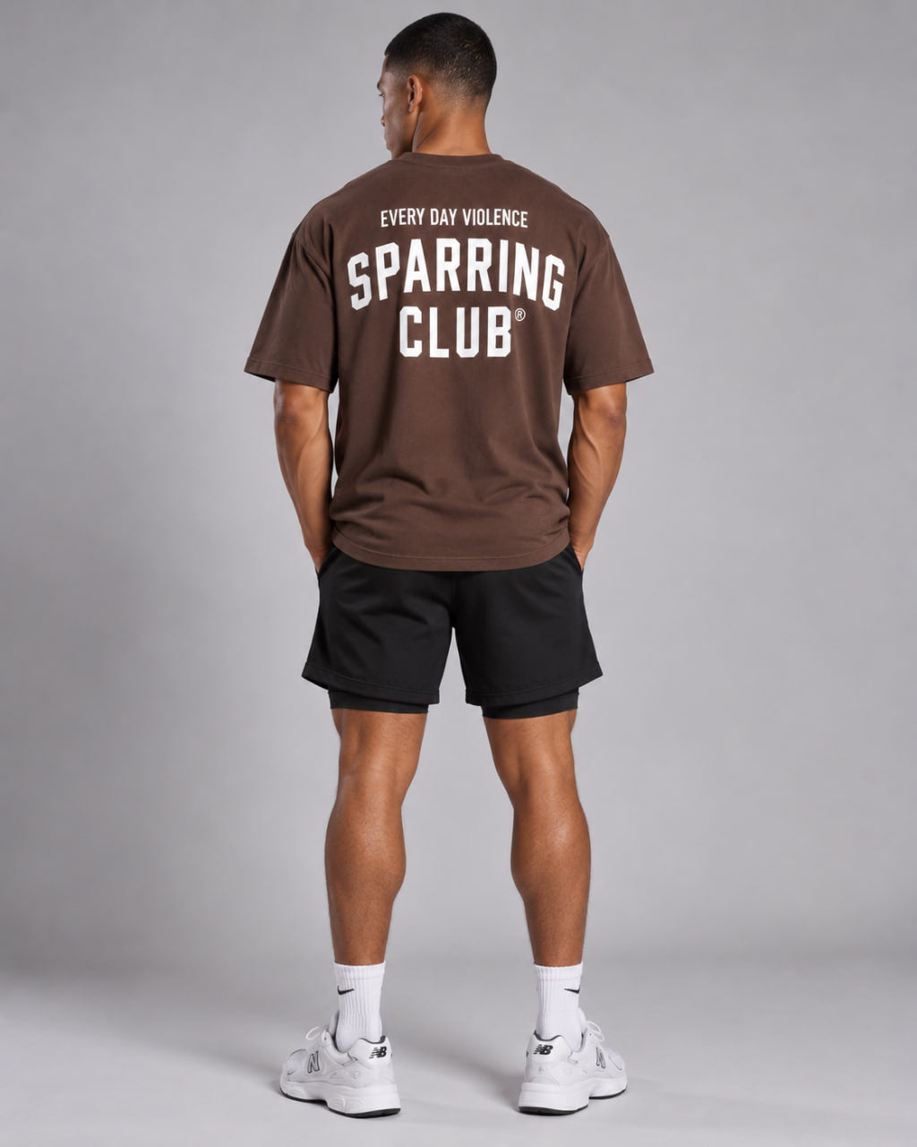 Camiseta EDV Sparring Club Marrom